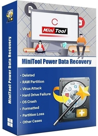 Логотип программы MiniTool Power Data Recovery 12.8 Technician by elchupacabra