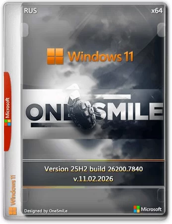 Логотип программы Windows 11 25H2 build 26200.7840 by OneSmiLe