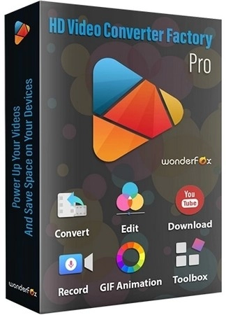 Логотип программы WonderFox HD Video Converter Factory Pro 28.3 by elchupacabra
