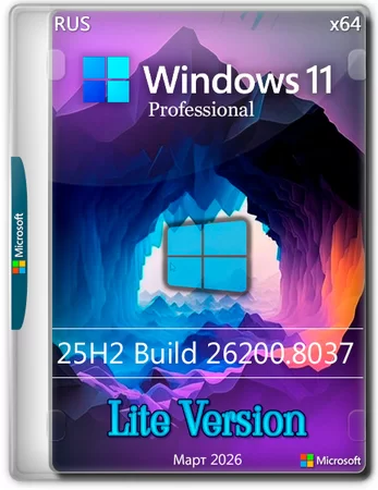 Логотип программы Windows 11 Lite 25H2 Pro build 26200.8037