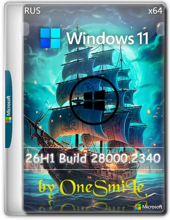 Логотип программы Windows 11 26H1 Build 28000.2340 by OneSmiLe