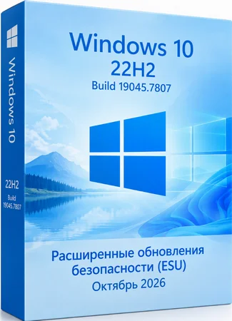 Windows 10 Pro 22H2 Build 19045.7807 Full Октябрь 2026