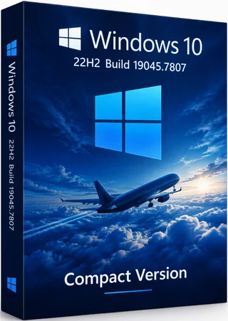 Логотип программы Windows 10 22H2 Build 19045.7807 Compact version